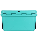 Seafoam 50-quart cooler by Bison, featuring a textured surface and diamond detailing.