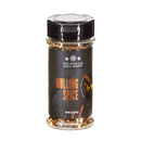 A 2.5 oz (70 g) bottle of The Spice Lab Mulling Spice by The Spice Lab, adorned with a black label displaying images of spices and a cinnamon stick, ideal for preparing flavorful apple cider or mulled wine.