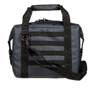 Navy 12-can soft-sided cooler by Hayden, featuring black straps and a textured exterior.