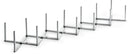 The Napoleon Grills Expandable Rib Holder (56012) holds up to six racks of ribs with adjustable vertical rods, shown on a white background.
