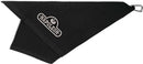The Napoleon Grills Towel (62150) features a black textured design, white embroidered logo, and a metal clip for hanging—an essential accessory for any grilling enthusiast.