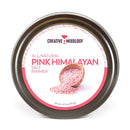 A round tin labeled The Spice Lab Pink Himalayan Salt Cocktail Rimmer, perfect for Margaritas, features a photo of pink salt in a wooden bowl on the lid. Net weight 4.0 oz (113 g) is shown at the bottom.