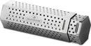 The Napoleon Grills Travel Smoker Tube (67075) is a stainless steel tube with perforations and logo, designed to add smoky flavor to grilled food—ideal as a portable grill smoker.