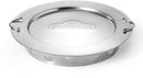 The Napoleon Charcoal Ring and Diffuser Plate (67745) by Napoleon Grills is a round stainless steel tray with side handles, a raised rim, "NAPOLEON" engraved, and sits on a circular stand with cutouts—perfect for your kettle charcoal grill.