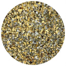 A close-up of The Spice Lab Mont Royal Steak Seasoning by The Spice Lab, showcasing its classic Montreal-style blend of coarse salt, dried herbs, and minced garlic pieces—all combined within a circular frame on a white background.