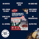 Manly Cans CANivore Plus Meat Gift Can features all-natural, 100% grass-fed beef jerky with no nitrites or added MSG, hand sliced, high protein—American made and perfect for any meat gift can.