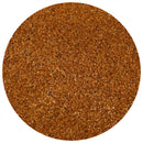 A close-up view of reddish-brown granules of The Spice Lab Cajun Seasoning, spread evenly in a circular shape on a white background, evokes an authentic Louisiana-style flavor with mild heat.
