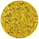 A close-up of The Spice Lab Sweet + Tangy Mustard Rub—a coarse, yellow seasoning blend from The Spice Lab featuring visible grains and small dark specks—evokes the look of a classic honey mustard rub, displayed isolated on a white background.