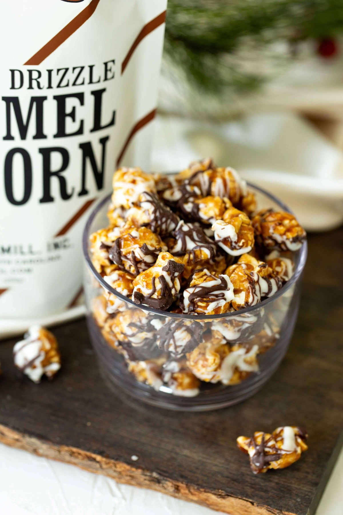 Chocolate Drizzle Caramel Popcorn Sweet Crunch Treat