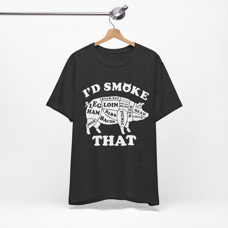 I'd Smoke That Pig Barbecue T-Shirt Printify