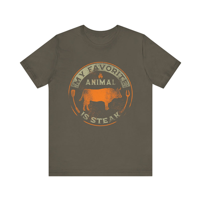 My Favorite Animal is Steak T-Shirt Printify