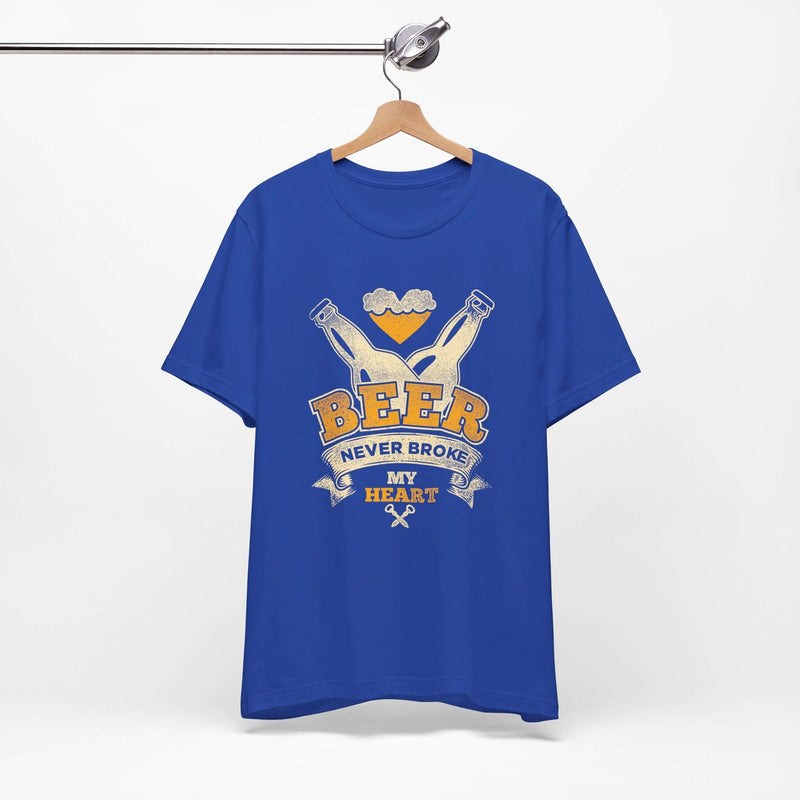 Beer Never Broke My Heart Barbecue T-Shirt Printify