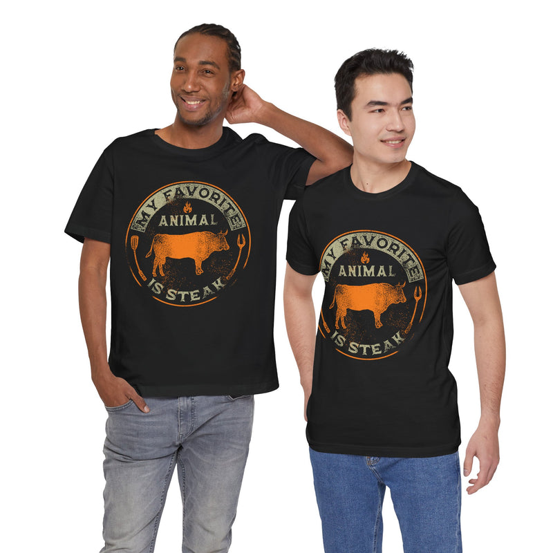 My Favorite Animal is Steak T-Shirt Printify