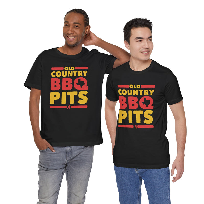 Old Country BBQ Pits Retro T-Shirt Printify