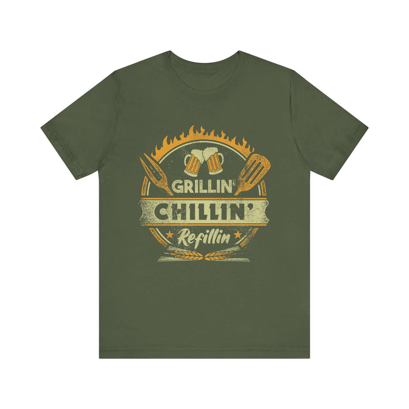 Grillin' Chillin' Refillin' Barbecue T-Shirt