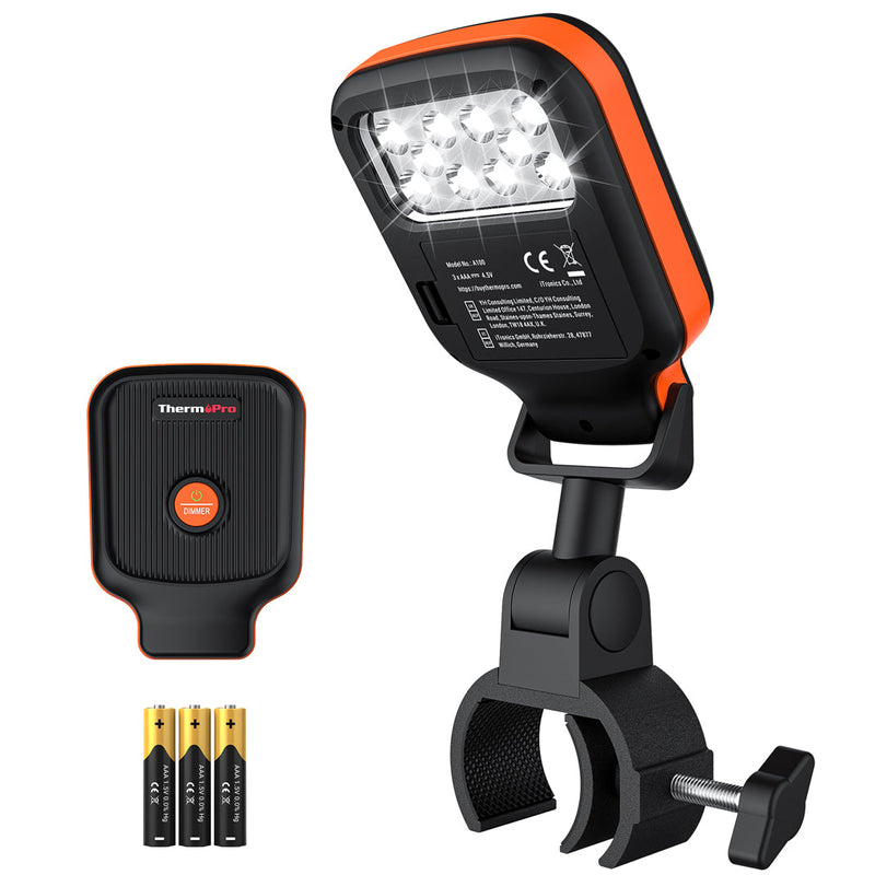 ThermoPro A100 Grill Light for Outdoor Grill with 10 bright LEDs waterproof adjustable clip on BBQ light DDR BBQ Supply