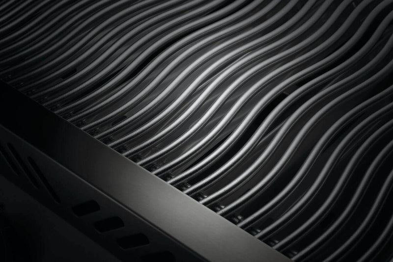 Napoleon Built-In 700 Series 32 Phantom matte black gas grill with infrared rotisserie and LED backlit knobs