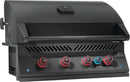 Napoleon Built-In 700 Series 32 Phantom matte black gas grill with infrared rotisserie and LED backlit knobs