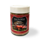 The SALTOPIA Infused Sea Salts Bacon Lovers Gift Set features a 6oz jar of BLT Salt Bacon Lettuce & Tomato, with a white lid and BLT sandwich image—an ideal addition to any bacon lover's collection of infused sea salts.