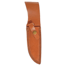 9.5" Fixed Damascus Blade Knife with Leather Sheath Bison River/JDS Industries