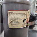 Bear & Burton’s Fireshire W Sauce 64 oz bottle with spicy Worcestershire flavor featuring cayenne, habanero, and ghost pepper