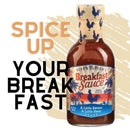 Bear & Burton’s Breakfast Sauce 12 oz bottle with datil pepper, tomato, and sweet heat blend for eggs, bacon, and breakfast favorites