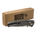 Bison River 4.5" Button Lock Folding Knife – Everyday Carry Pocket Knife