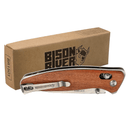 Bison River 4.5" Button Lock Folding Knife – Everyday Carry Pocket Knife