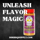 Meat Church Holy Voodoo BBQ Rub 14 oz with Cajun flavor and Texas jalapeño heat for poultry, ribs, and pork at DDR BBQ Supply