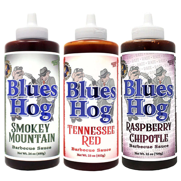 Blues Hog 3 pack sauce bundle with customizable flavor selection