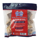 Blues Hog Apple Wood Chunks for smoking meat. Premium fruit wood. Back of bag. 