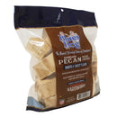 Blues Hog Barkless Pecan Wood Chunks for smoking meat. Premium smoking wood. back side of bag