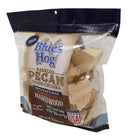 Blues Hog Barkless Pecan Wood Chunks for smoking meat. Premium smoking wood. front side 