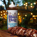 Blues Hog Champions’ Blend BBQ Sauce bottle with award-winning flavor for pork, chicken, and more