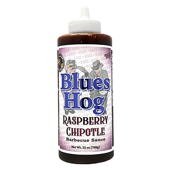 Blues Hog Raspberry Chipotle Best BBQ Sauce Front Label 