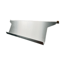 Pimp My Grill® Bodyguard Stainless Steel Grease & Paint Protector for Green Mountain Grills Ledge 1.0 / Daniel Boone, featuring a folded bottom edge and notched mounting tabs on each end.