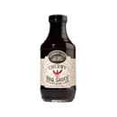 A 20 oz (567g) bottle of Brownwood Farms Cherry BBQ Sauce features a cream-colored label, a black cap, and “Cherry BBQ Sauce” highlighted in red text. This fruit-forward sauce from Brownwood Farms offers a harmonious blend of sweet cherries and gentle hickory smoke in every bite.