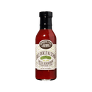 A glass bottle of Brownwood Farms Dill Pickle Ketchup—2023 Sofi Award Gold Winner—features a beige label and a black cap, filled with vibrant red ketchup. This gourmet condiment expertly combines the tangy taste of dill pickles with rich tomato ketchup for an inventive take on a beloved classic.