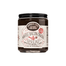 A jar of Brownwood Farms Maple Bacon Onion Spread, featuring a black lid and a white label with red and black text and graphics, displays the net weight of 10 oz (284g). This savory-sweet spread from Brownwood Farms blends rich smoked bacon, maple sweetness, and caramelized onions for an irresistible flavor.