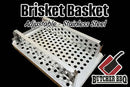 Brisket Basket stainless steel adjustable BBQ caddy for airflow and perfect brisket cooking