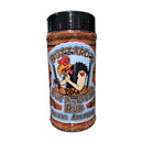 Buzzard's Butt and Bone BBQ Rub with maple sweetness and red pepper heat for pork and chicken