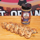 Cattleman's Brand Seafood Seasoning – Texas-made citrus and herb blend for fish, shrimp, and more in 16 oz. bottle with shrimp