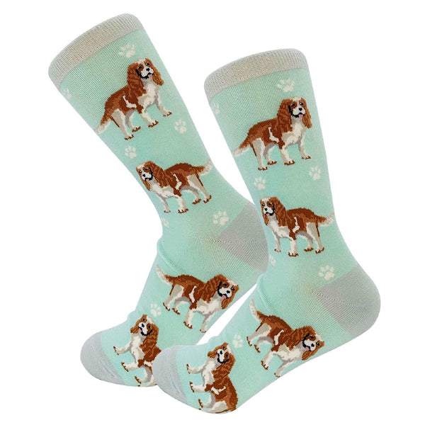 Cavalier King Charles Spaniel dog socks with playful design perfect gift for Cavalier King Charles Spaniel lovers from DDR BBQ Supply