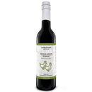 A 375 mL dark glass bottle of Georgetown Olive Oil Co. Bourbon Chicken Marinade features a white cap, green accents, and an illustration of two chickens on the front label. This flavorful marinade from Georgetown Olive Oil Co. is perfect for those seeking a simple chicken marinade.