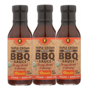 Triple Crown Organic Classic BBQ Sauce 3-Pack - 14 oz | DDR BBQ Supply