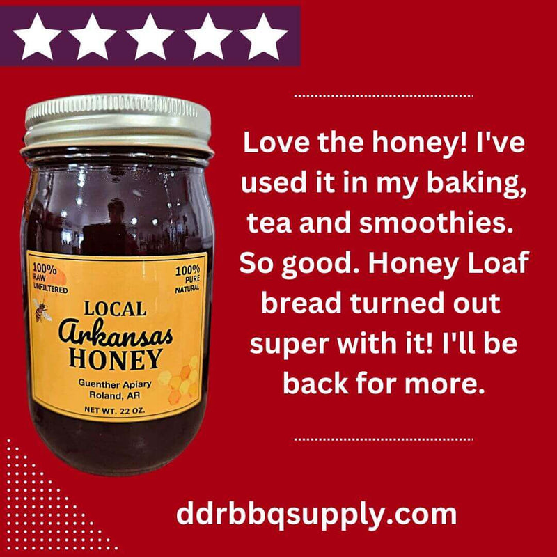 Local Arkansas Honey 100% Raw Unfiltered Guenther Apiary