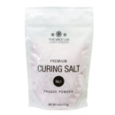 A white bag labeled The Spice Lab Curing Salt (Prague Powder