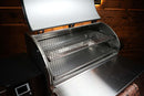 Open Pimp My Grill® Gen2 Slide-Out Rack System for Camp Chef Woodwind 36 / Woodwind Pro 36 / CL 36 featuring two stacked slide-out grill racks to expand cooking capacity.