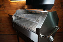 Stainless steel Pimp My Grill® Gen2 Slide-Out Rack System - 2 Racks for Recteq RT-590 featuring a two-level cooking station with two slide-out metal wire racks.