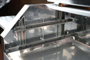 Two Pimp My Grill® Gen2 Slide-Out Rack System - 2 Racks for Recteq RT-590 installed inside a grill cooking chamber to create a two-level cooking station.